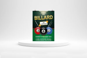 Affiche soirée billard